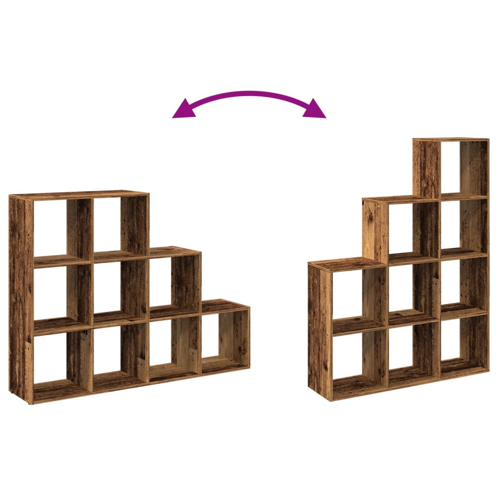 Estante divisória 3 níveis derivados de madeira branco