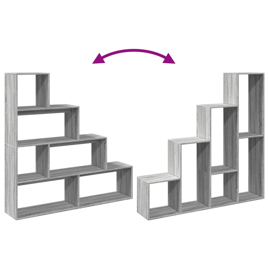 Estante divisória 4 níveis derivados de madeira branco