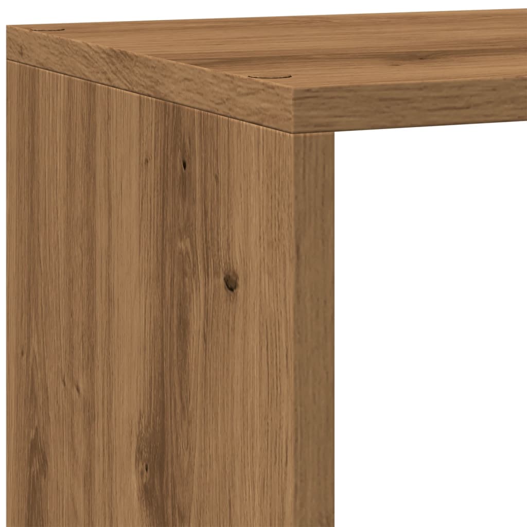 Estante divisória 4 níveis derivados de madeira branco