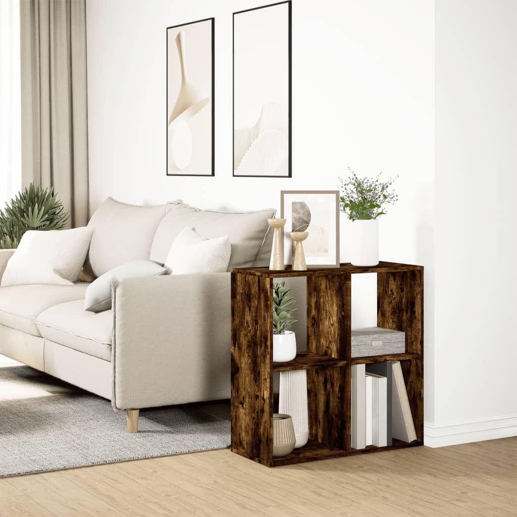 Estante divisória 69,5x29x69,5 cm deriv. madeira cinza cimento