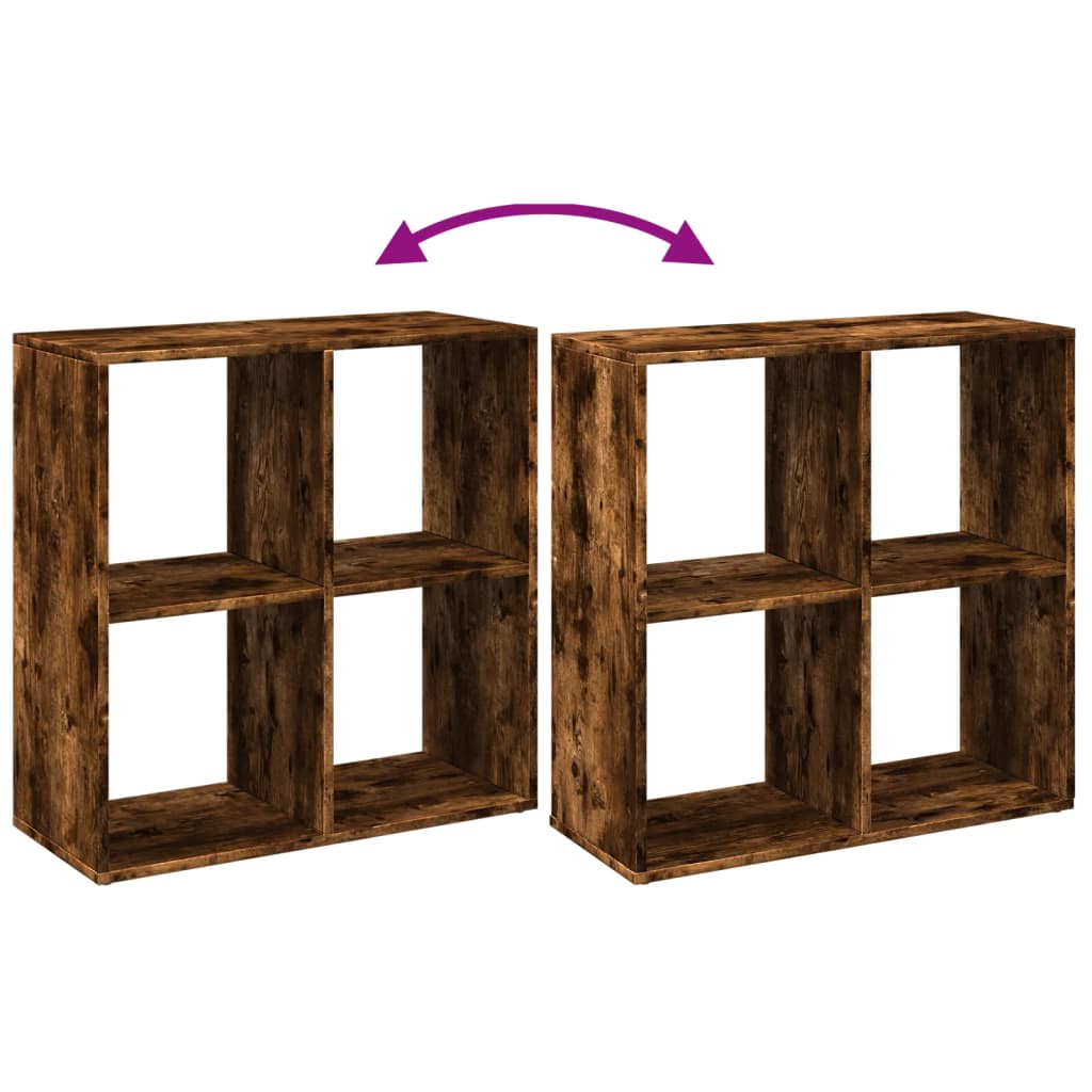 Estante divisória 69,5x29x69,5 cm deriv. madeira cinza cimento