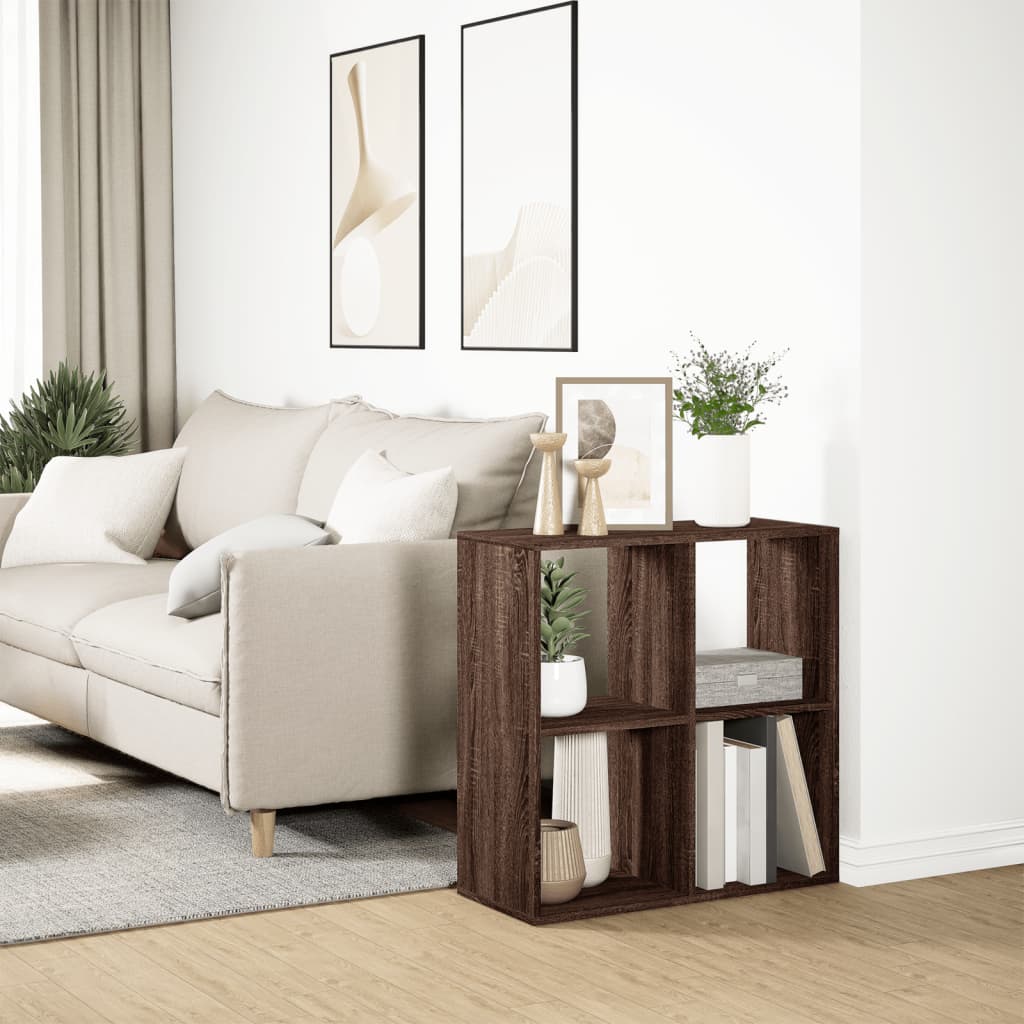 Estante divisória 69,5x29x69,5 cm deriv. madeira cinza cimento