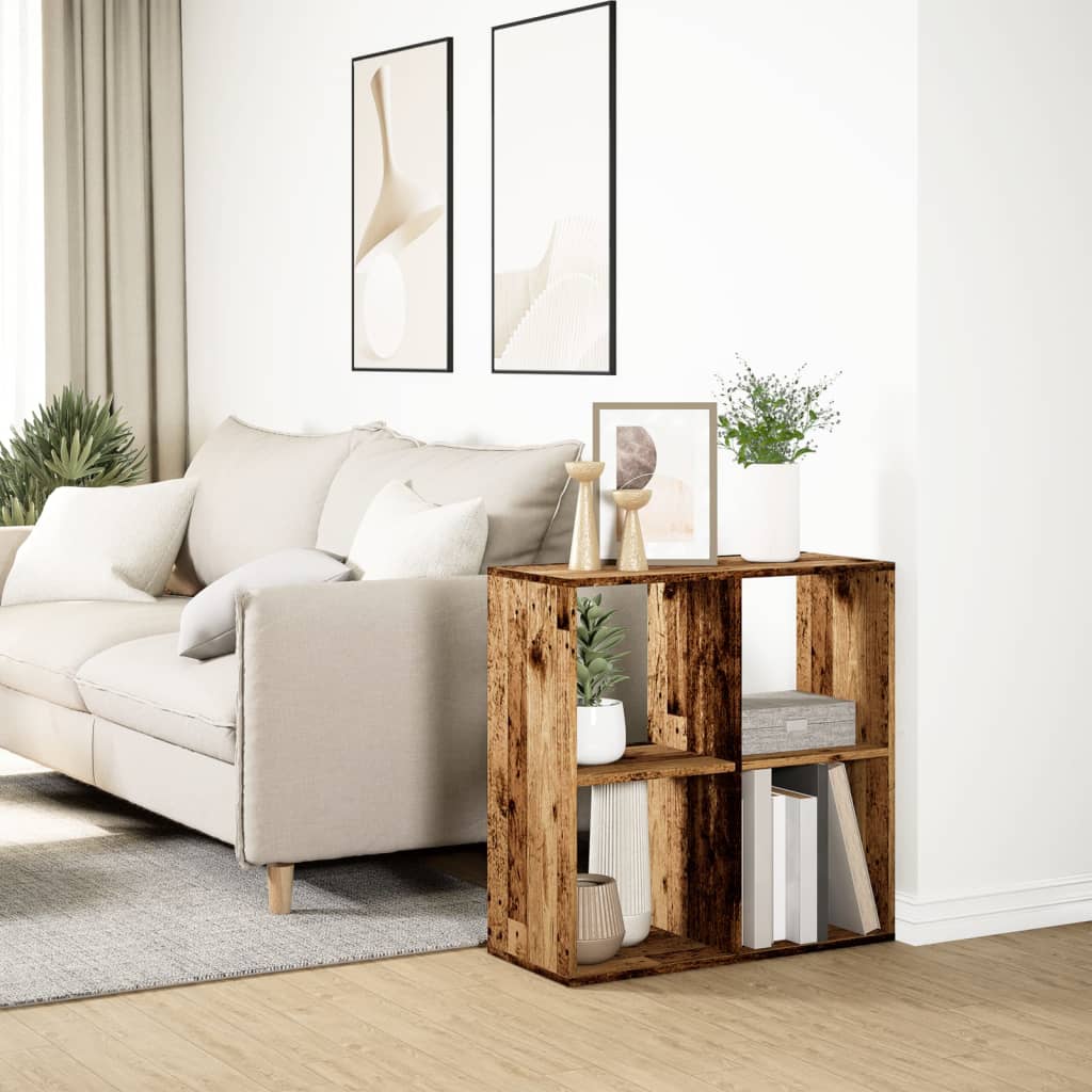 Estante divisória 69,5x29x69,5 cm deriv. madeira cinza cimento