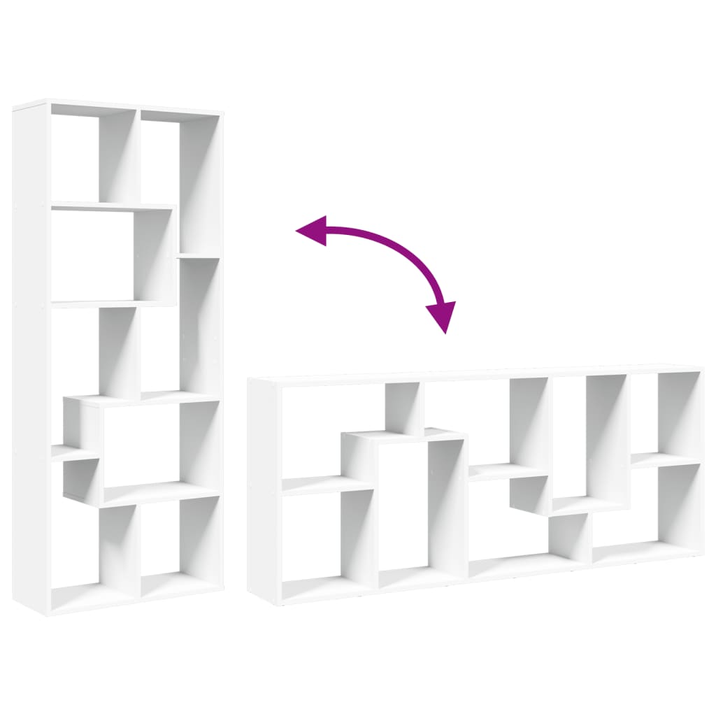 Estante divisória 67x25x161,5 cm deriv. madeira cinza cimento