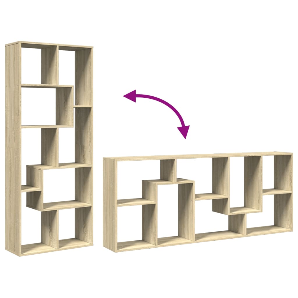 Estante divisória 67x25x161,5 cm deriv. madeira cinza cimento