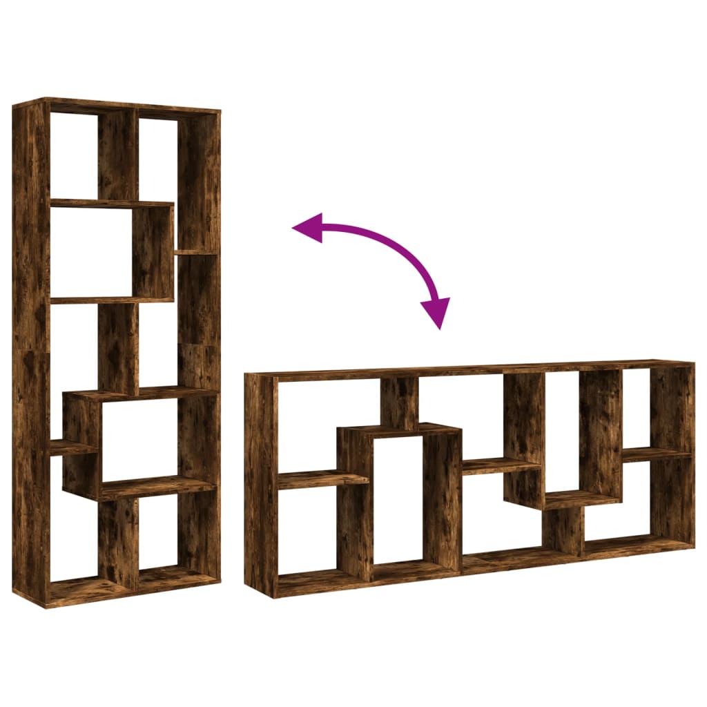 Estante divisória 67x25x161,5 cm deriv. madeira cinza cimento