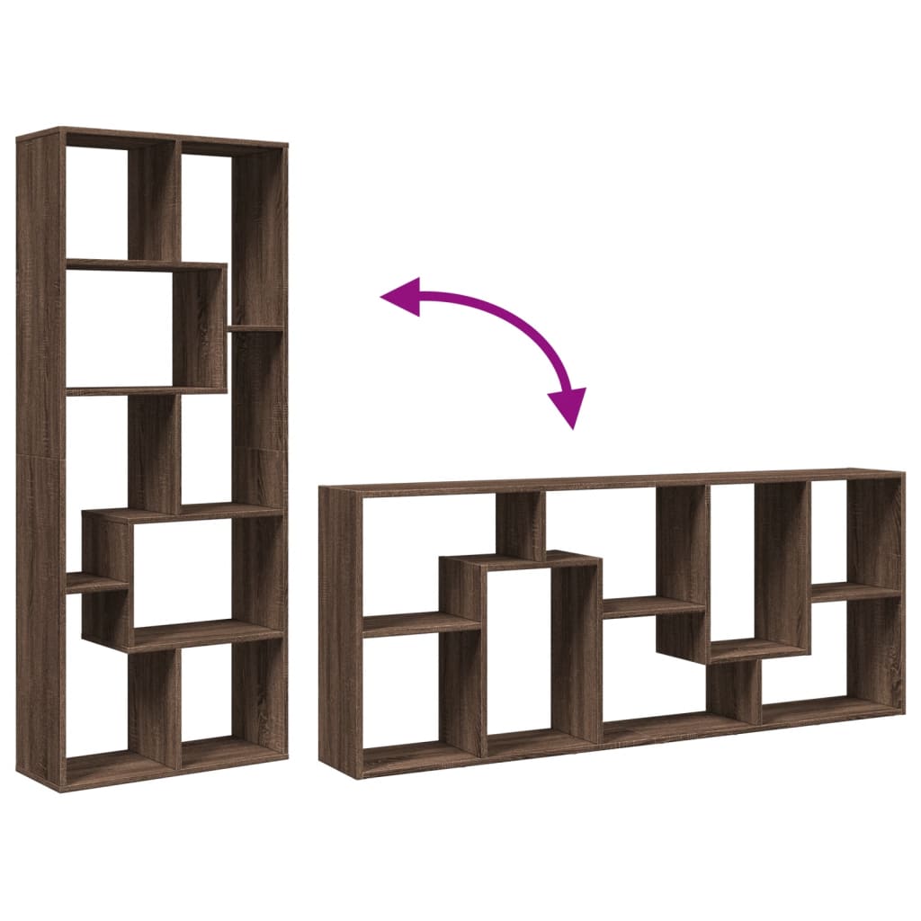 Estante divisória 67x25x161,5 cm deriv. madeira cinza cimento