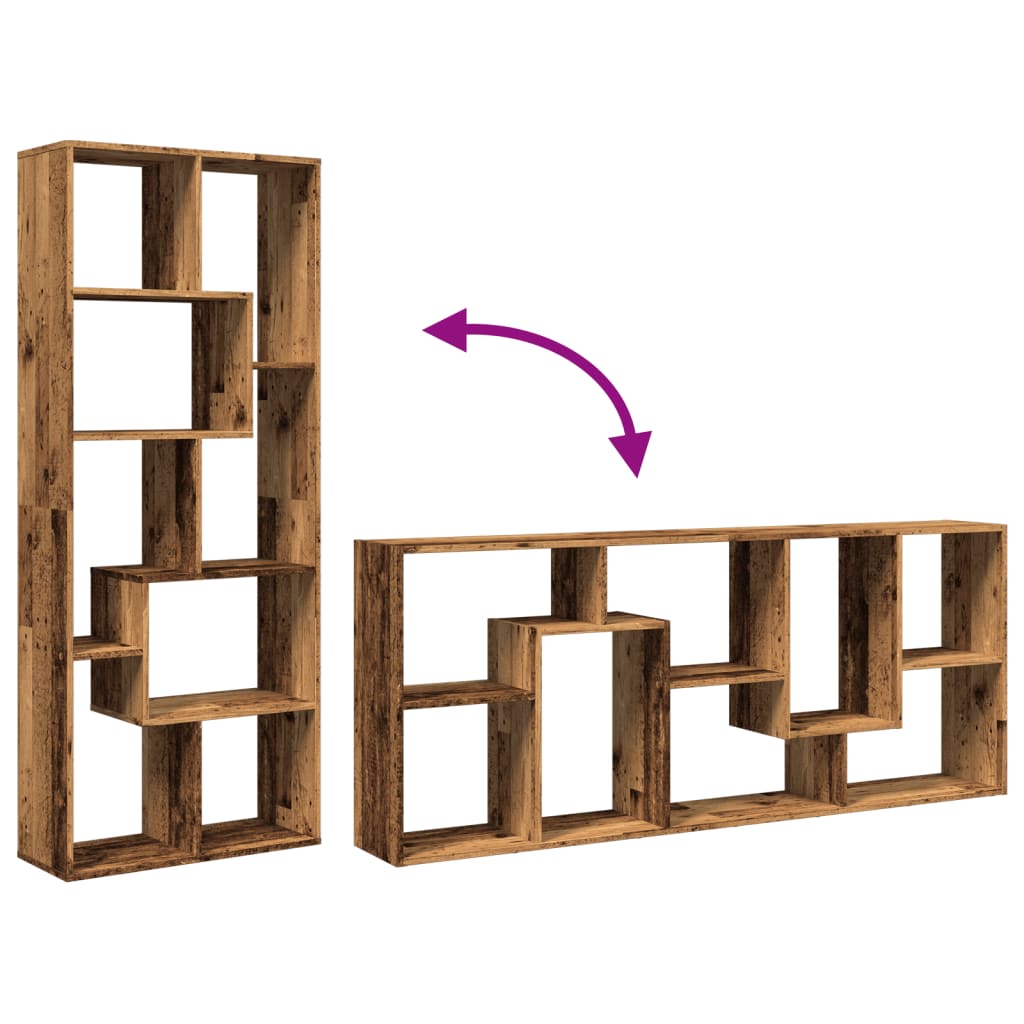 Estante divisória 67x25x161,5 cm deriv. madeira cinza cimento
