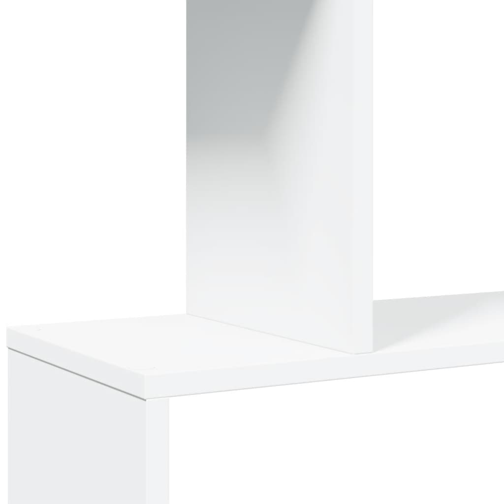 Estante divisória de ambientes com 5 níveis, branca, 70x24x161 cm, madeira projetada