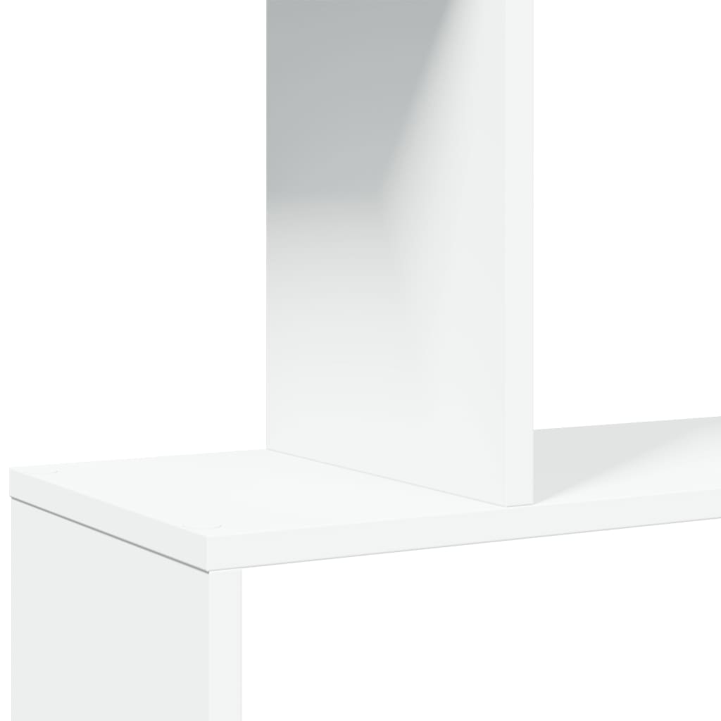 Estante divisória de ambientes com 3 níveis, branca, 70x24x97 cm, madeira projetada