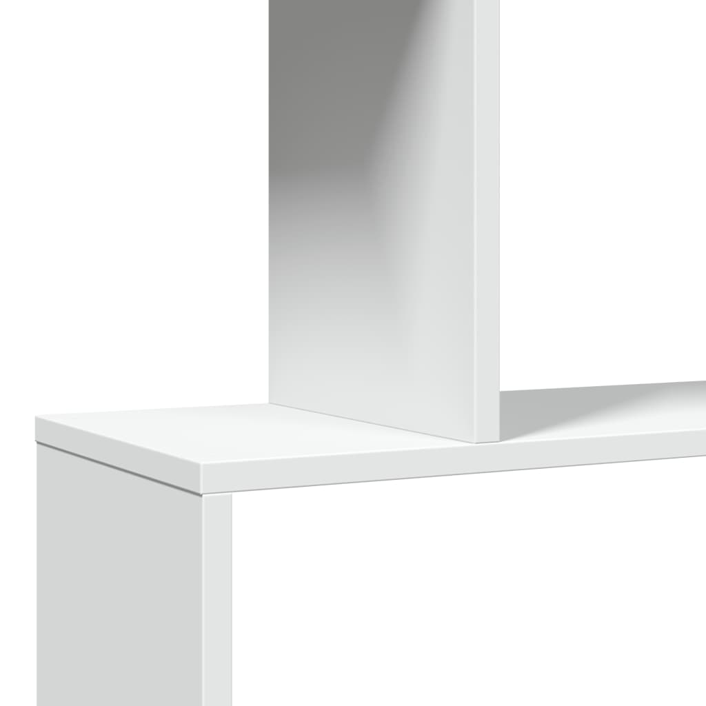 Estante divisória de ambientes com 3 níveis, branca, 70x24x97 cm, madeira projetada