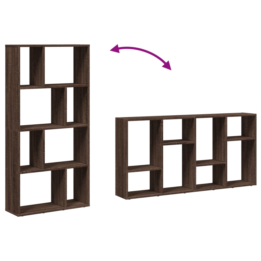 Estante 60x20x120 cm derivados de madeira carvalho castanho