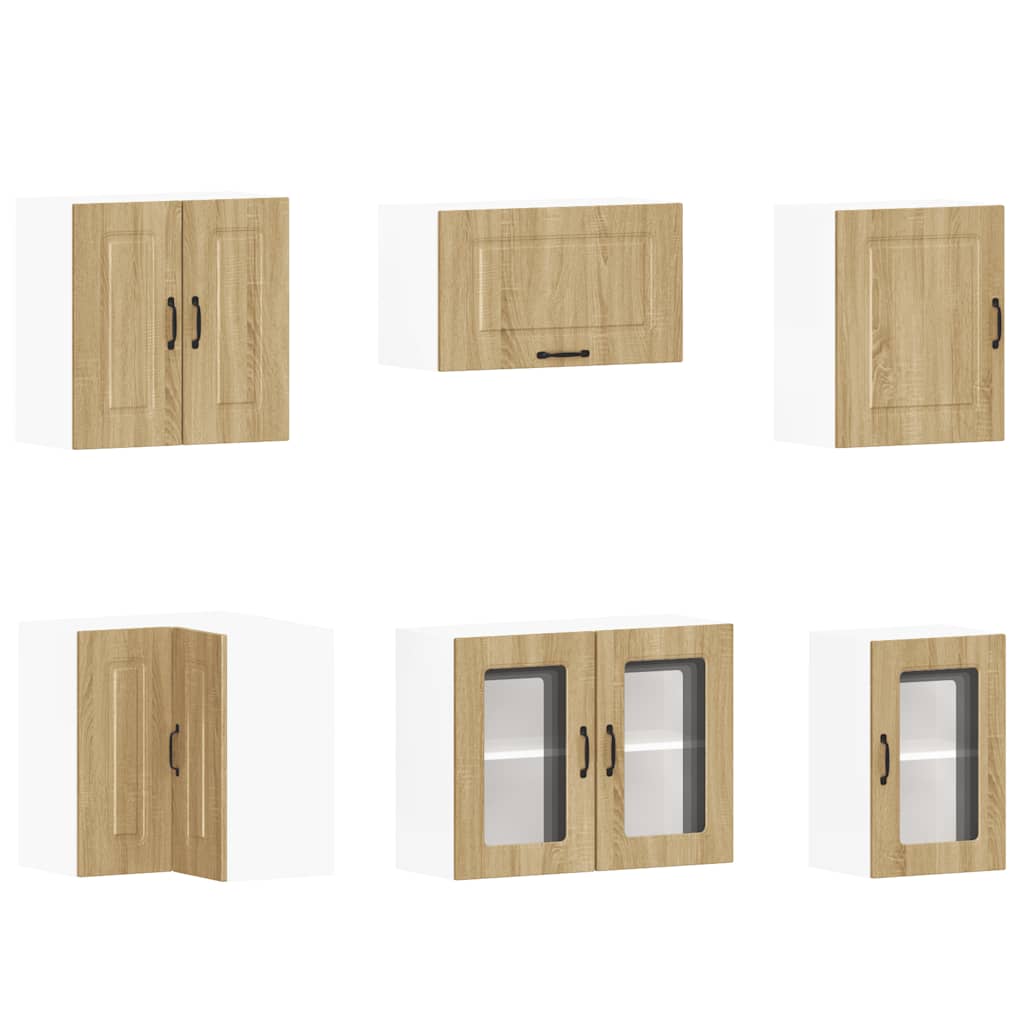 11 peças armário de cozinha conjunto Kalmar sonoma carvalho