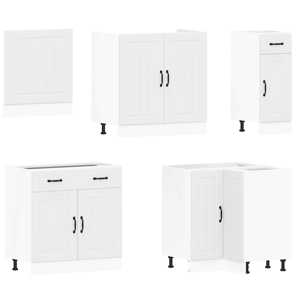 11 peças armário de cozinha conjunto Lucca branco