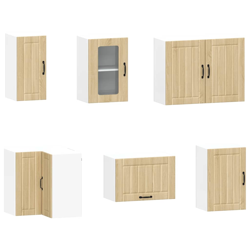 11 peças armário de cozinha conjunto Kalmar sonoma carvalho