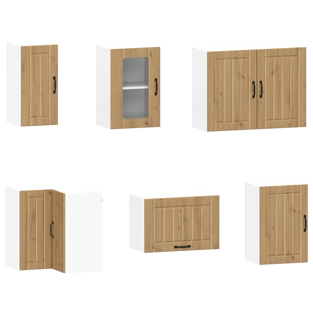 11 peças armário de cozinha conjunto Kalmar carvalho artesanal