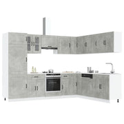 14 peças armário de cozinha conjunto Kalmar concreto cinza