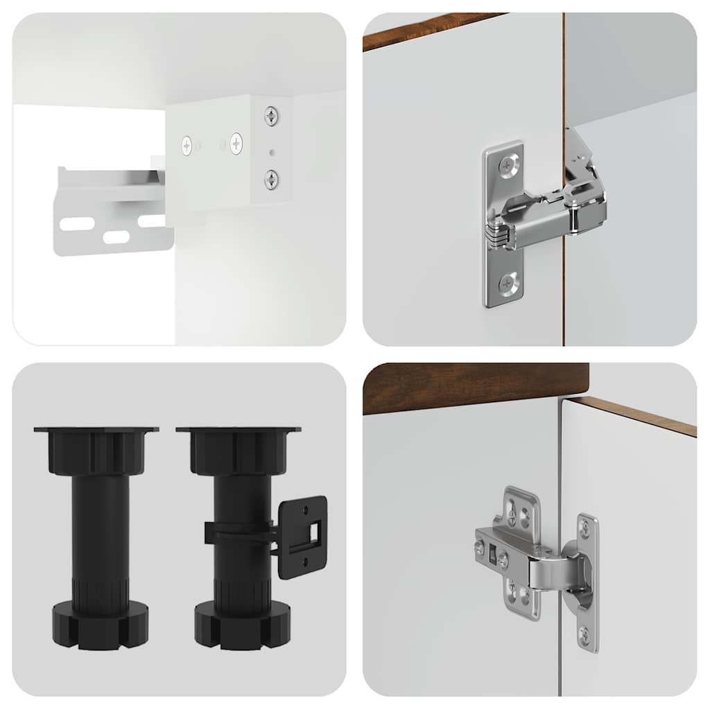 14 peças armário de cozinha conjunto Kalmar carvalho defumado