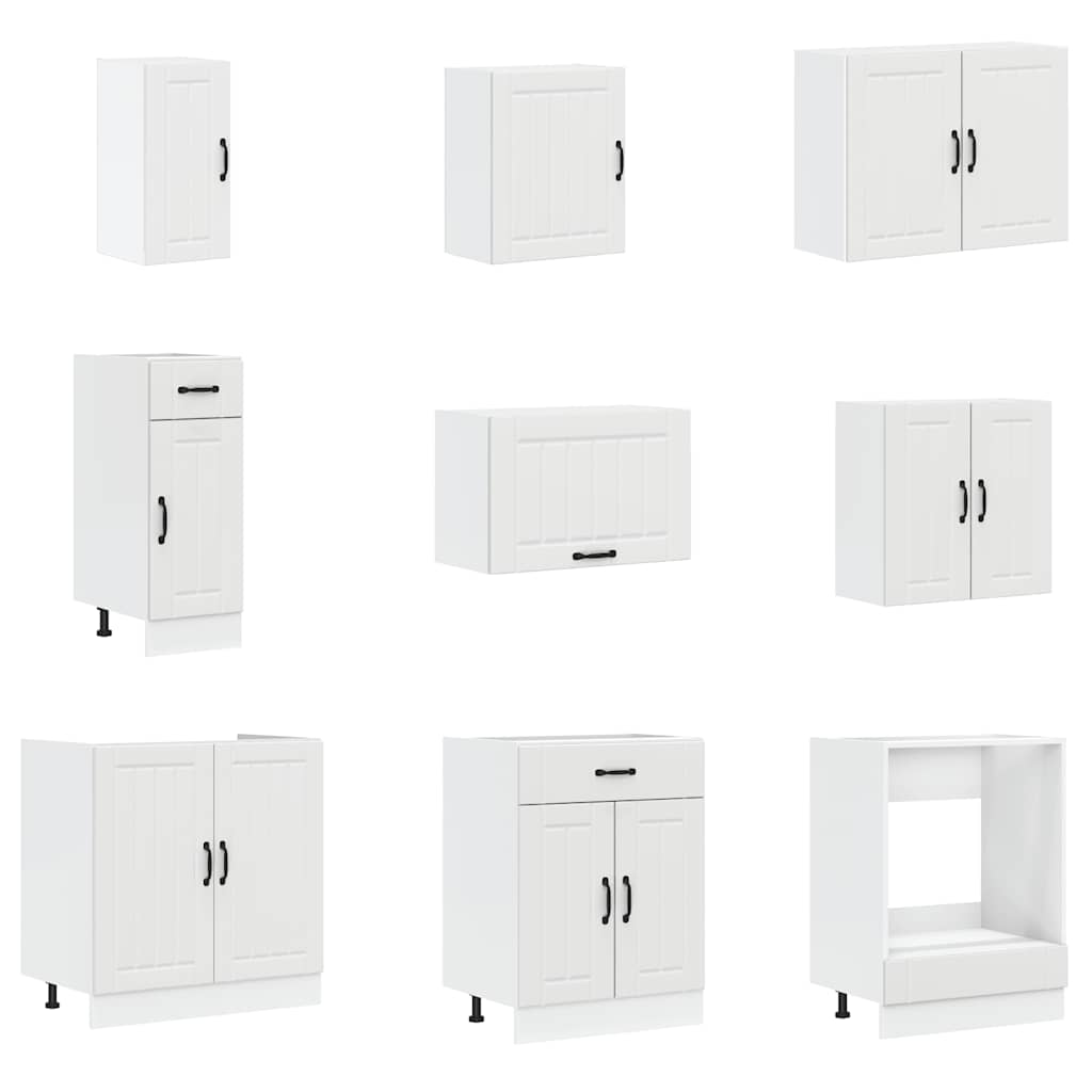 14 peças armário de cozinha conjunto Lucca branca