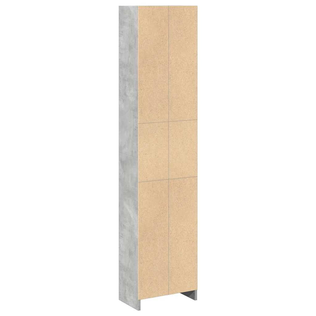 Estante 40x24x176 cm derivados de madeira cinzento cimento