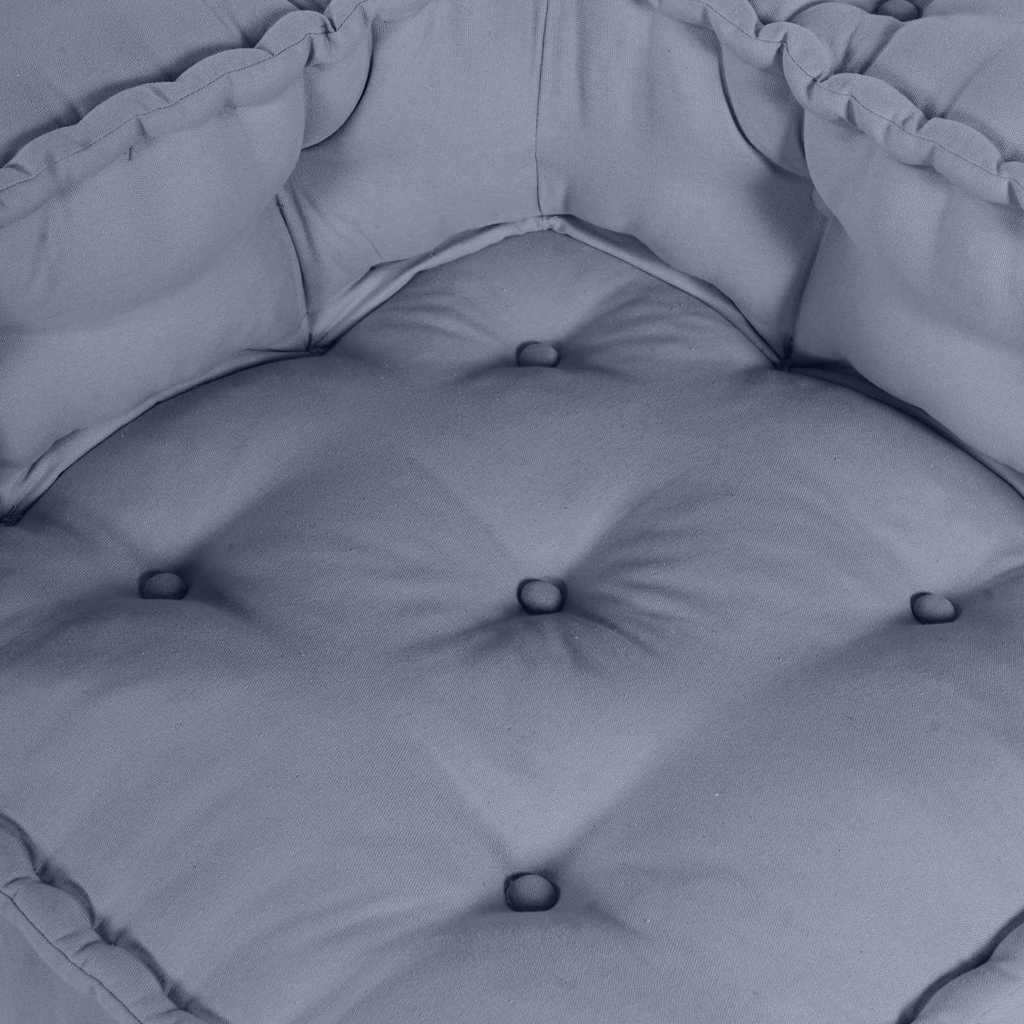 Sofá Modular Manual 4 pcs Cinzeto 70 x 70 x 56 cm tecido