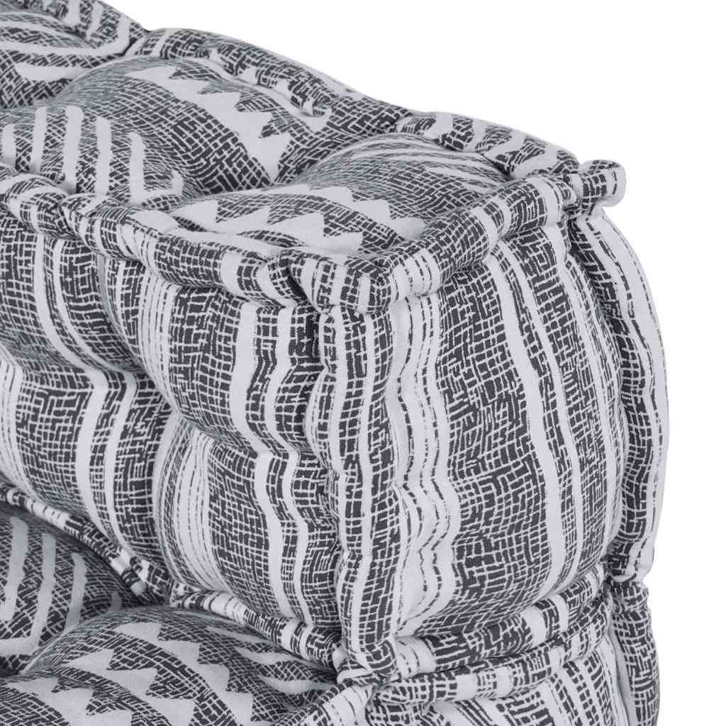 Sofá Modular Riscas 4 pcs Cinzento-claro 70 x 70 x 56 cm tecido