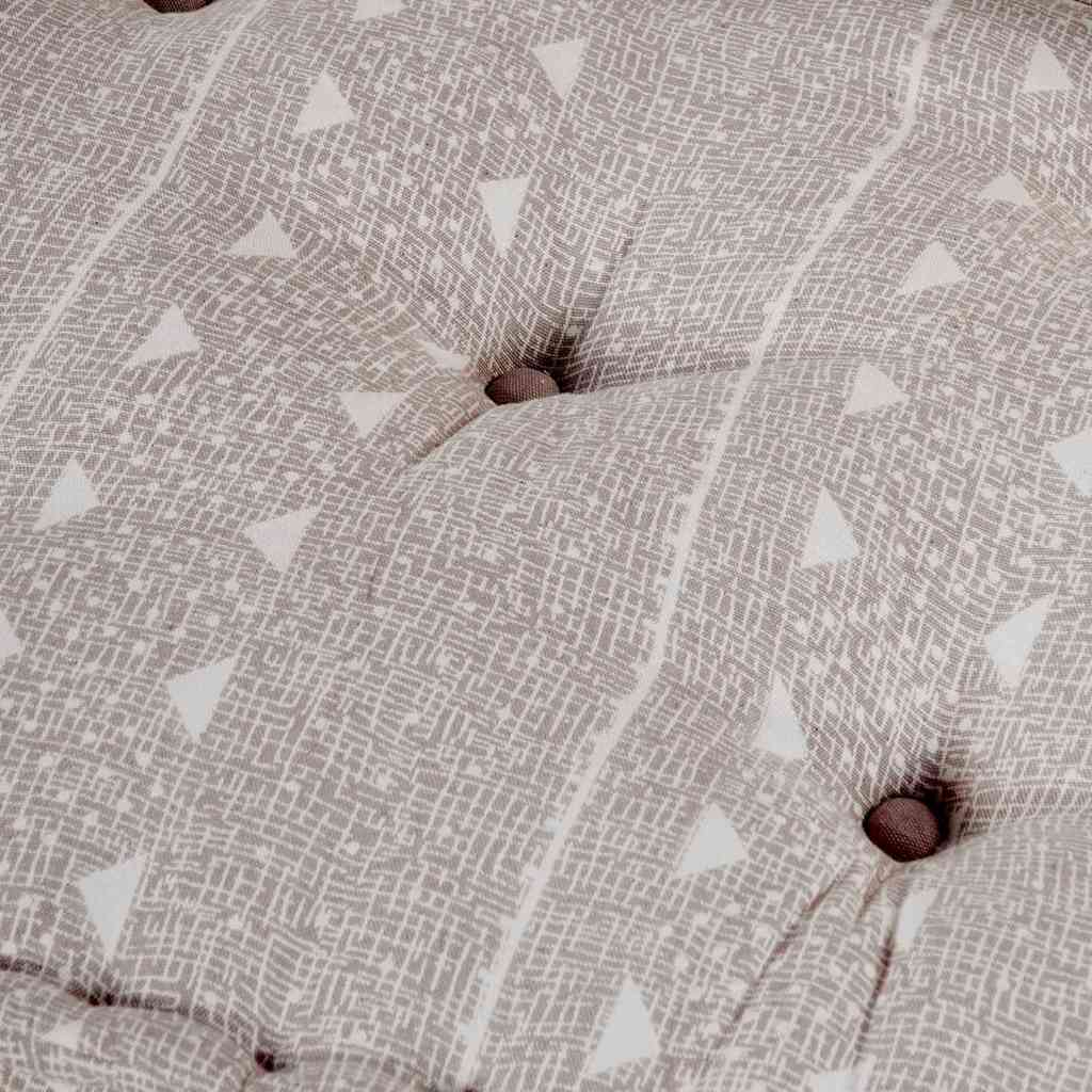 Sofá Modular Manual 2 pcs Castanho-claro 70 x 70 x 36 cm tecido