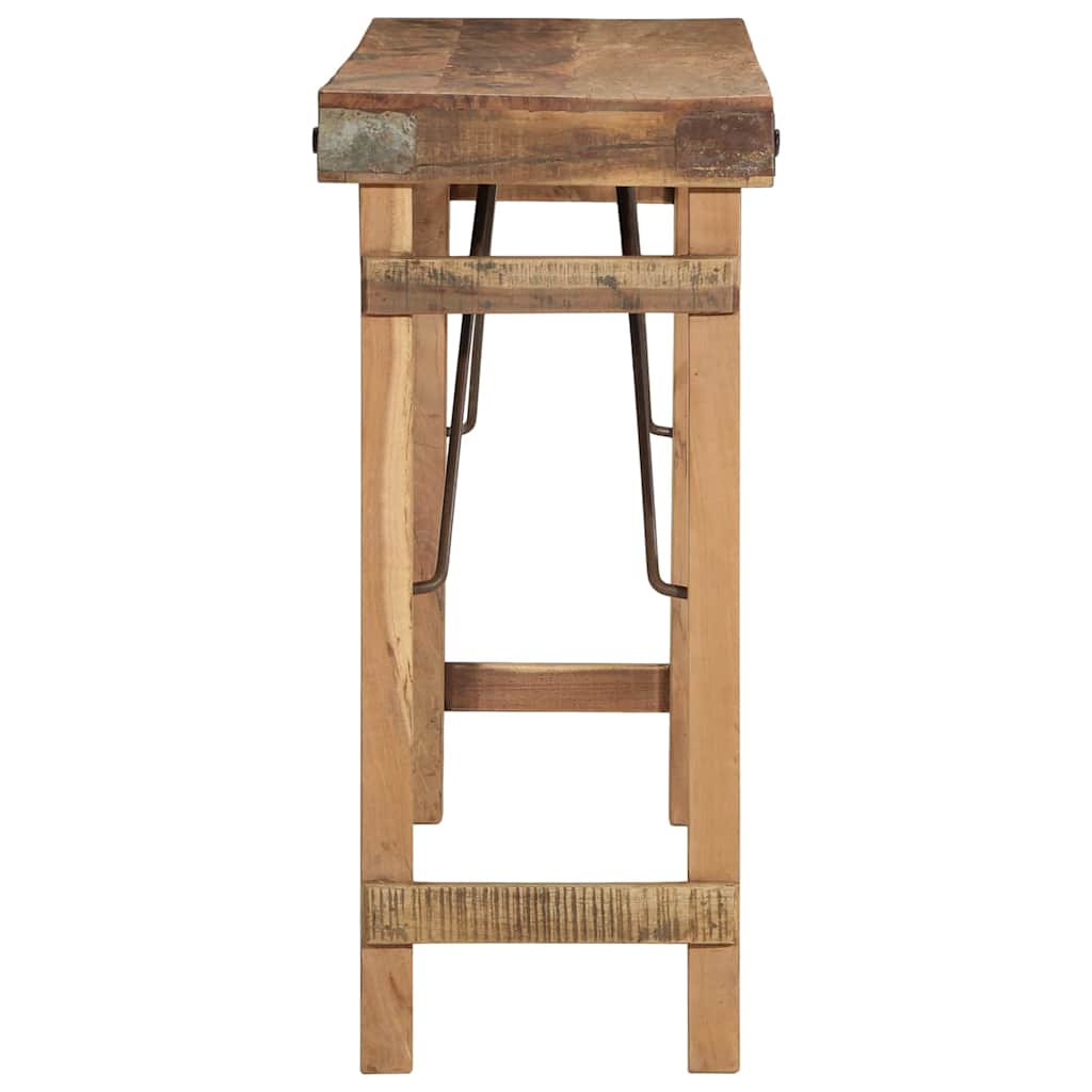 Aparador Castanho 110 x 35 x 76 cm Madeira recuperada maciça