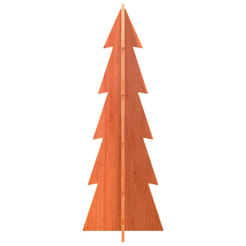Árvore de Natal decorativa 112 cm pinho maciço castanho-mel