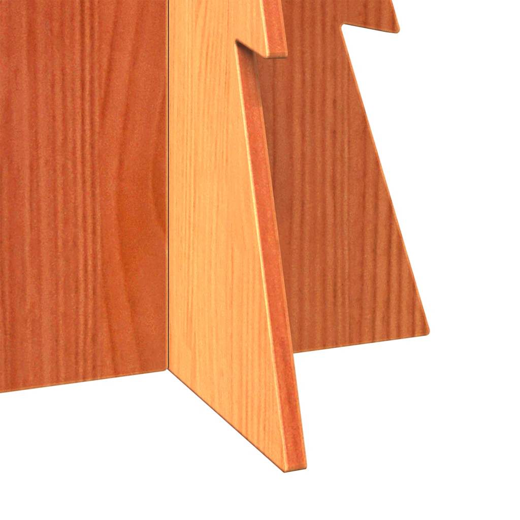 Árvore de Natal decorativa 112 cm pinho maciço castanho-mel