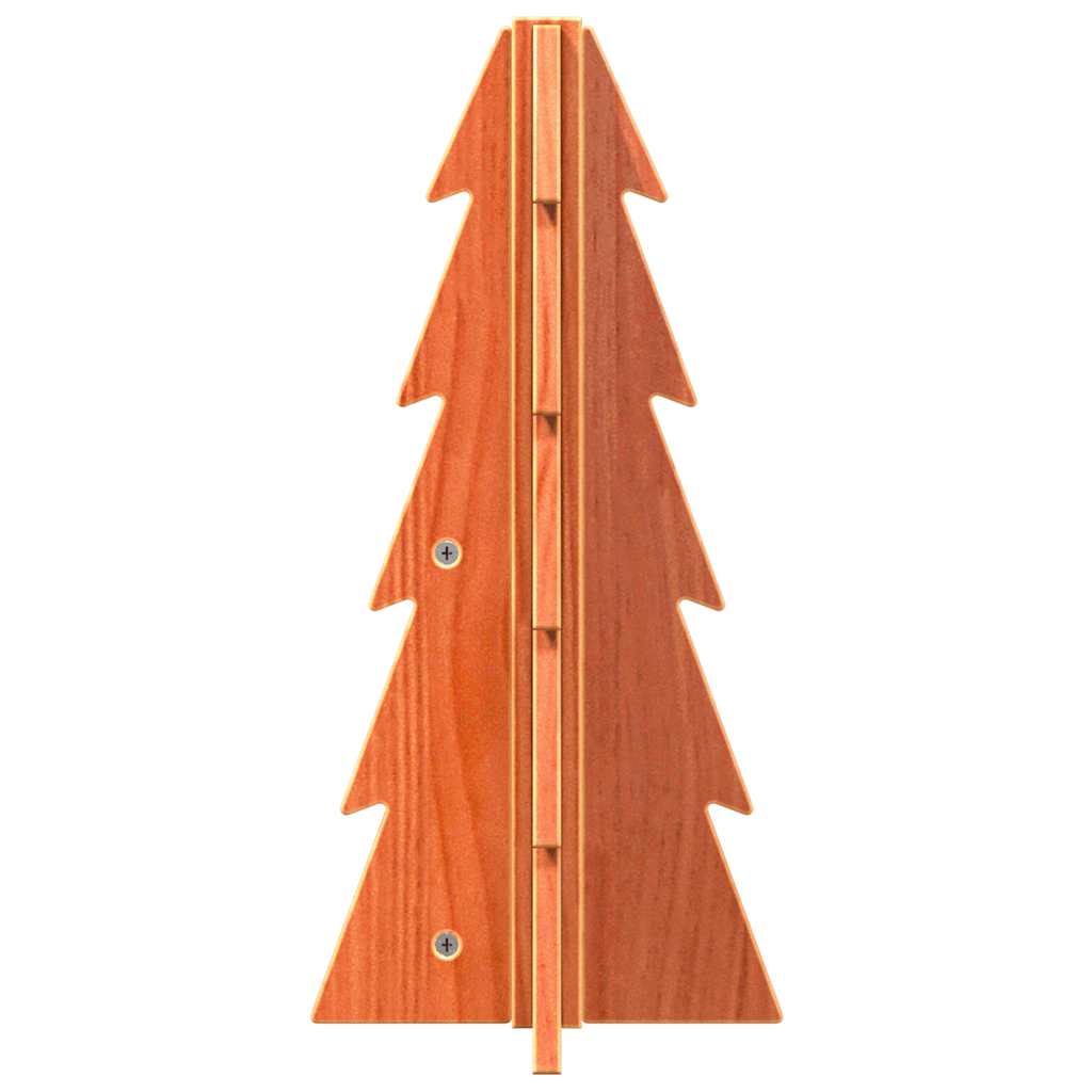 Árvore de Natal decorativa 49 cm pinho maciço castanho-mel