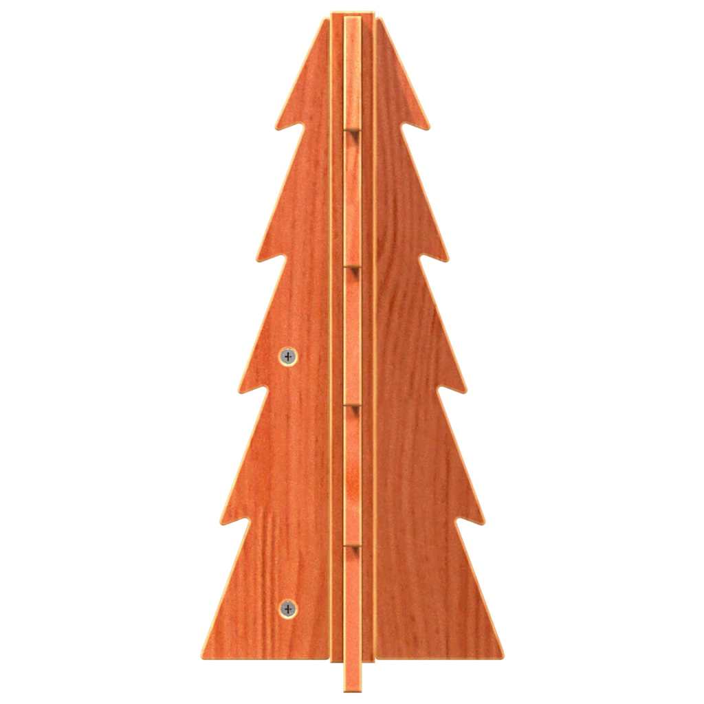 Árvore de Natal decorativa 49 cm pinho maciço castanho-mel