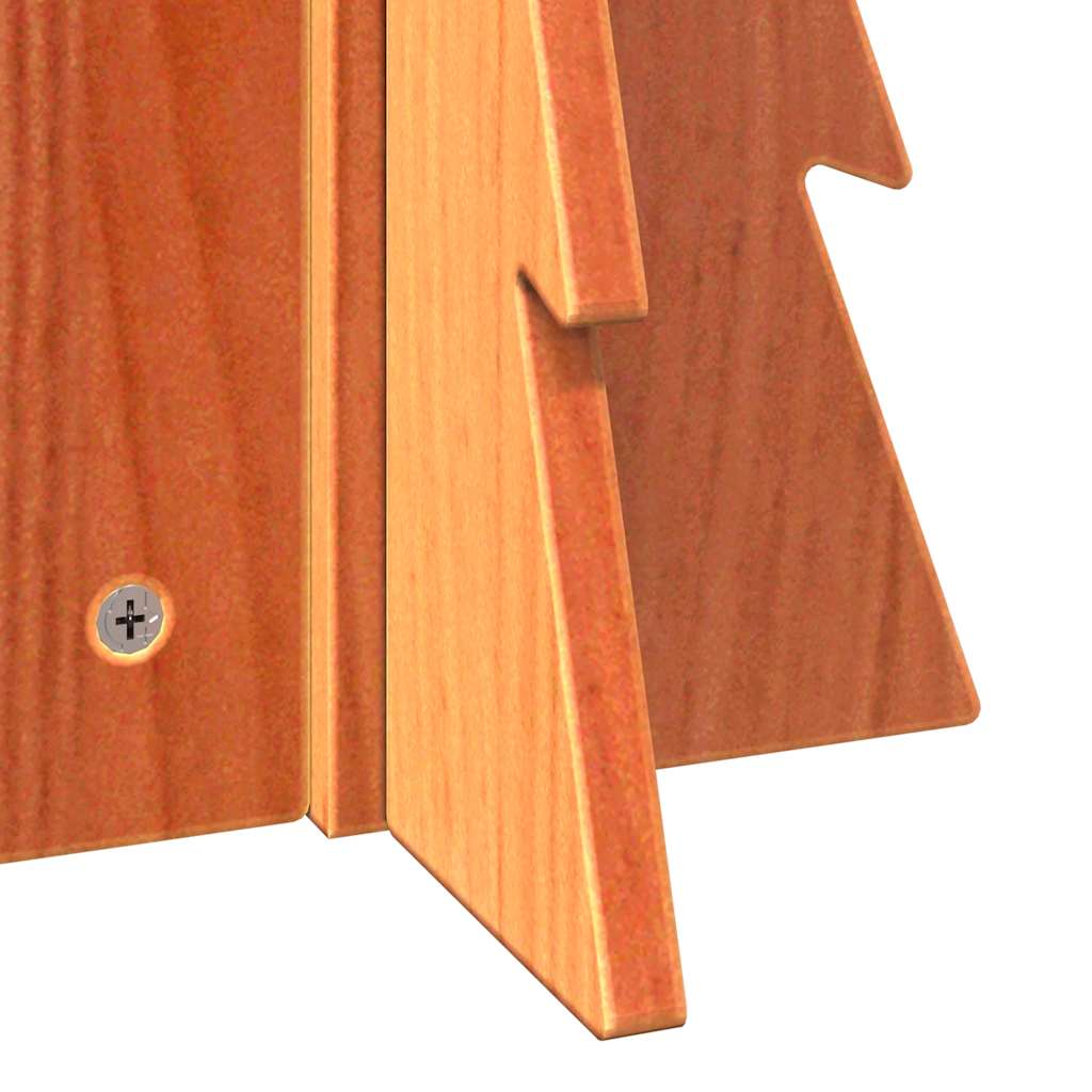 Árvore de Natal decorativa 49 cm pinho maciço castanho-mel