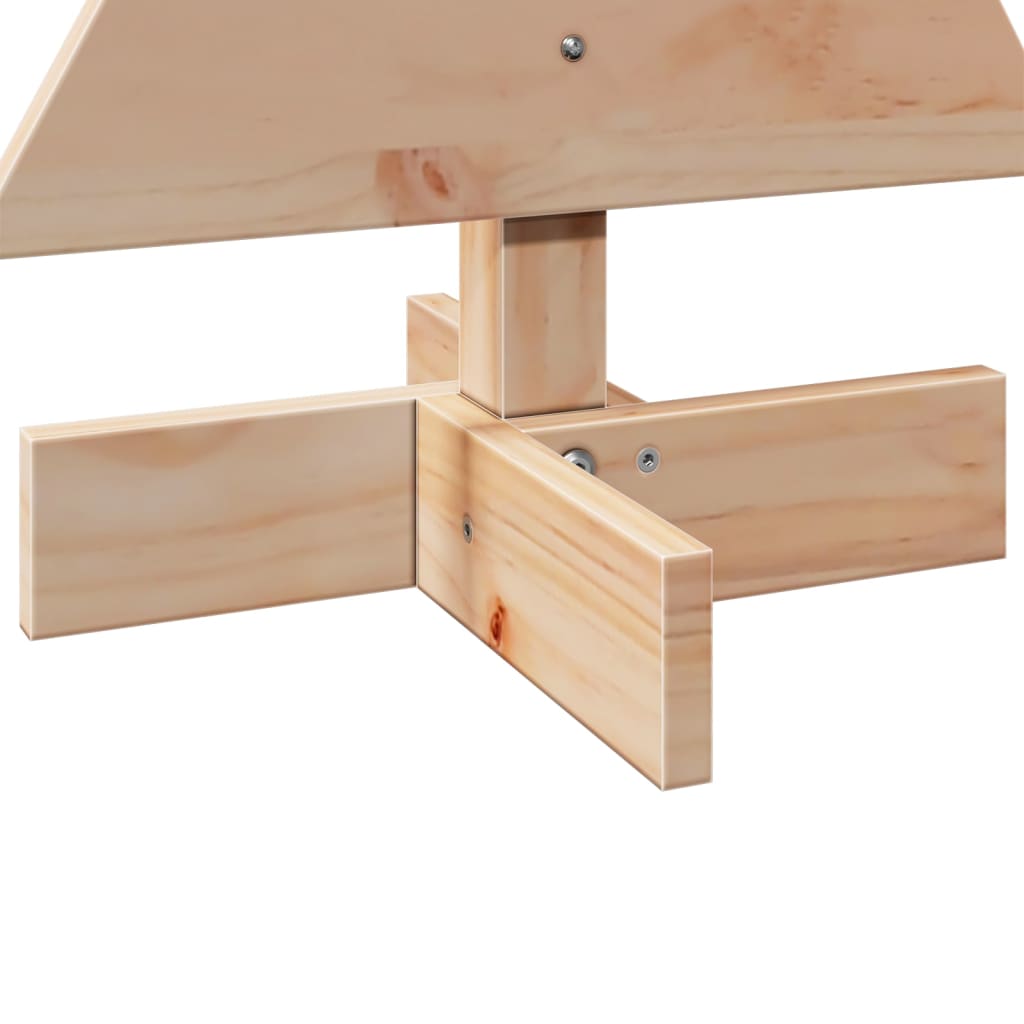 Árvore de Natal decorativa 60 cm madeira de pinho maciça