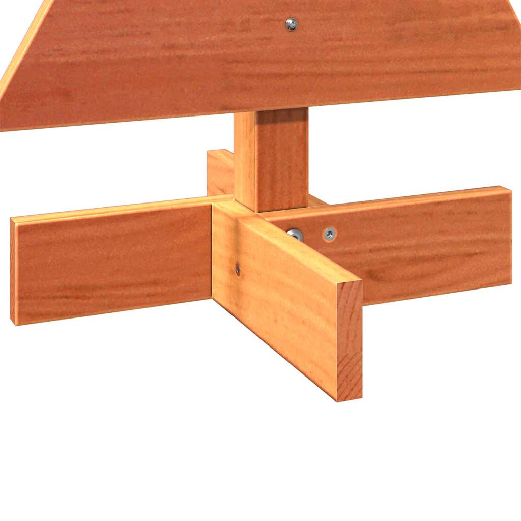 Árvore de Natal decorativa 60 cm pinho maciço castanho-mel