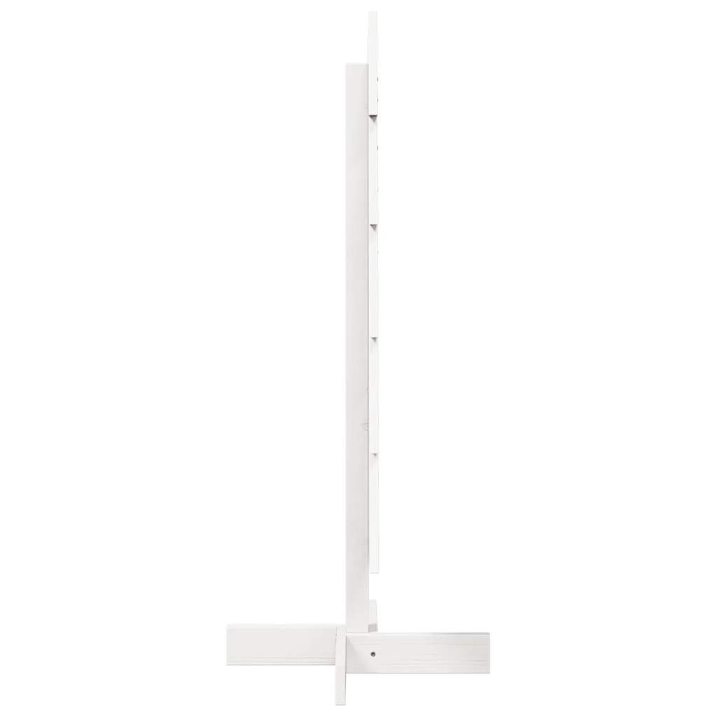 Árvore de Natal decorativa 100cm madeira de pinho maciça branco