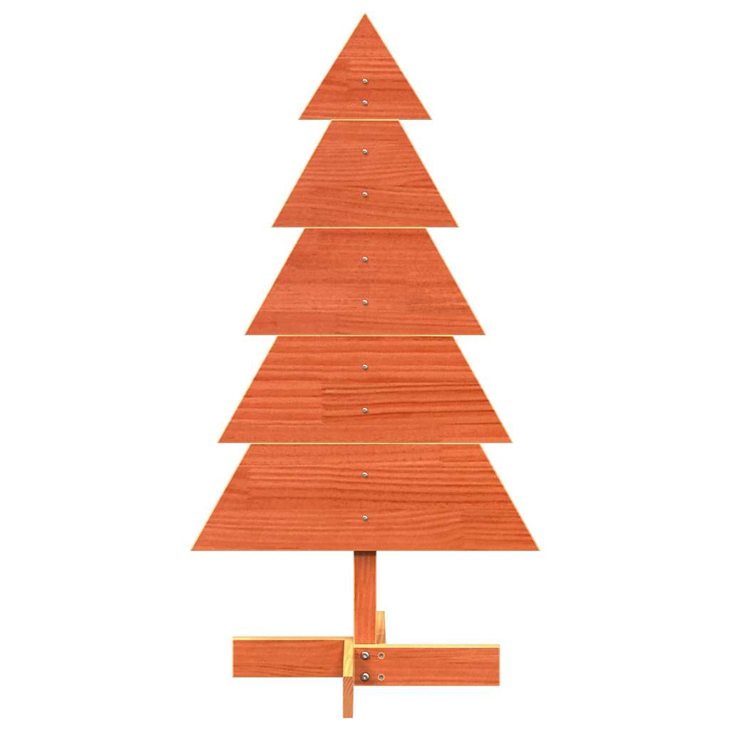 Árvore de Natal decorativa 100 cm pinho maciço castanho-mel