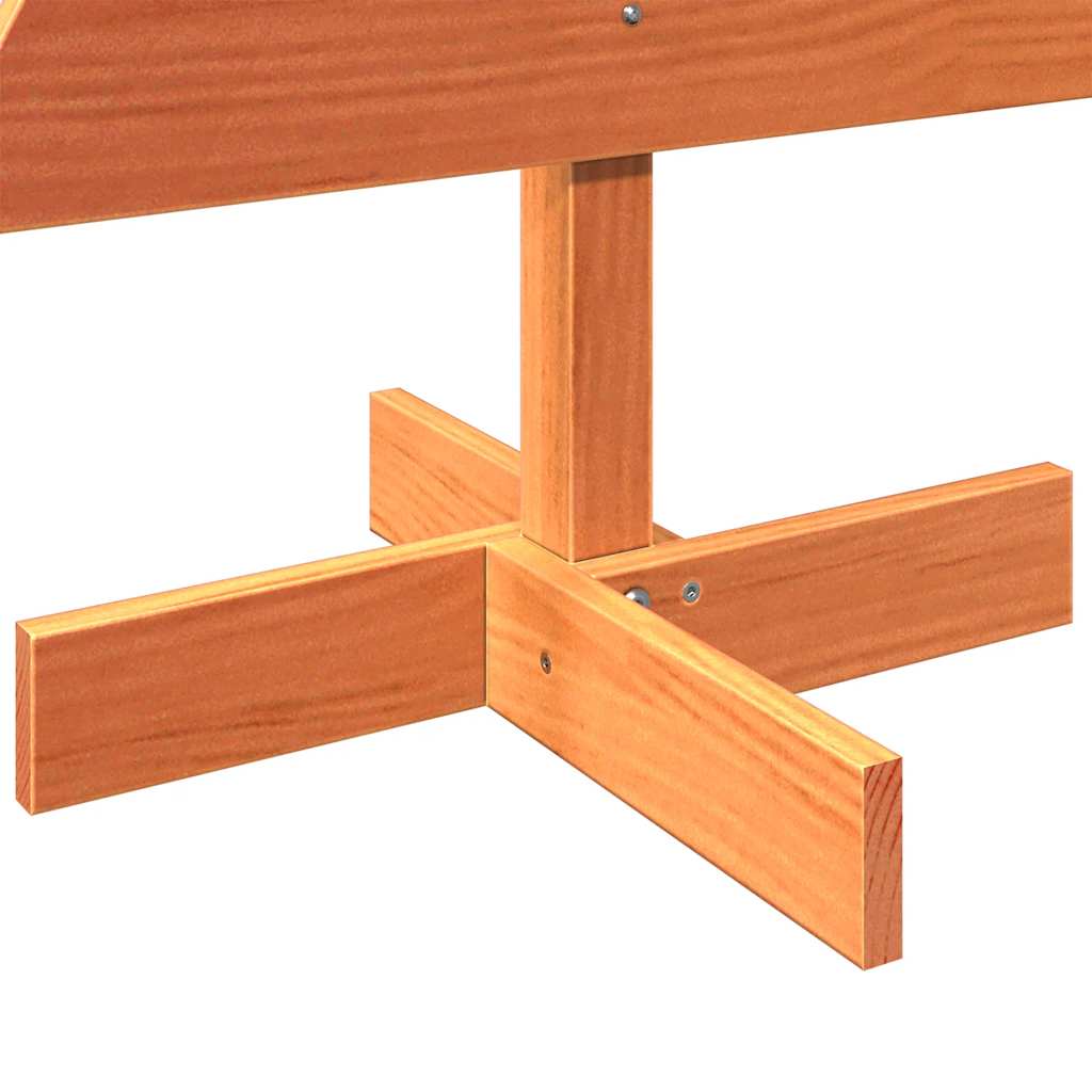 Árvore de Natal decorativa 100 cm pinho maciço castanho-mel