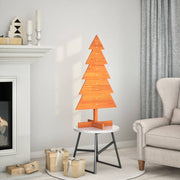 Árvore de Natal decorativa 100 cm pinho maciço castanho-mel