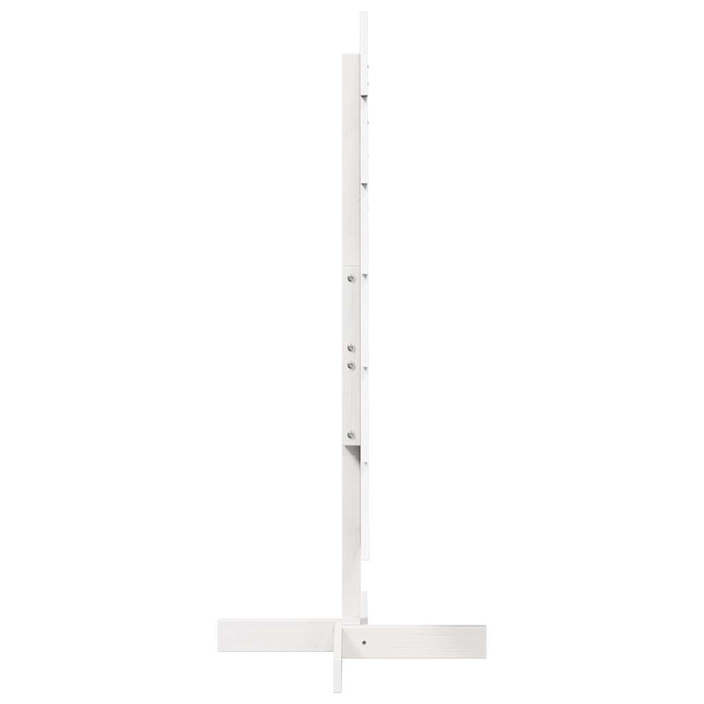 Árvore de Natal decorativa 120cm madeira de pinho maciça branco