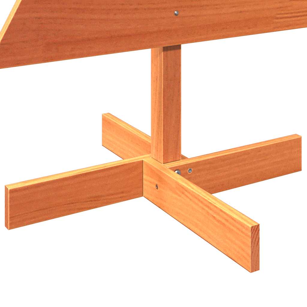 Árvore de Natal decorativa 120 cm pinho maciço castanho-mel