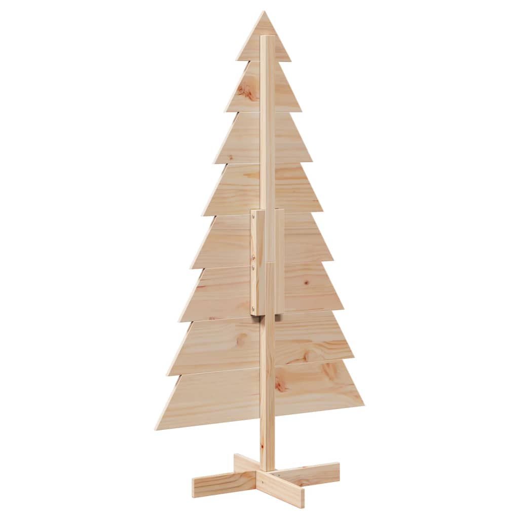 Árvore de Natal decorativa 150 cm madeira de pinho maciça