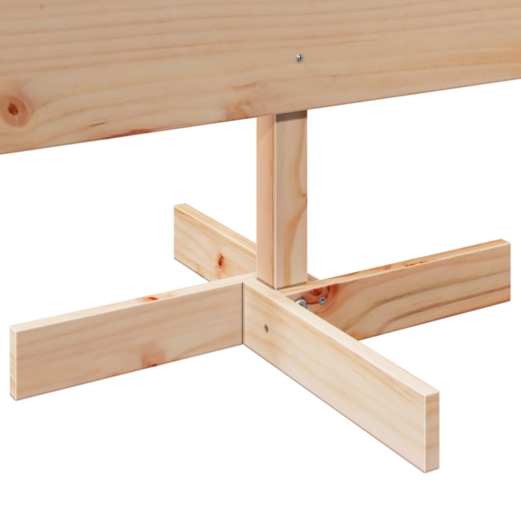 Árvore de Natal decorativa 150 cm madeira de pinho maciça