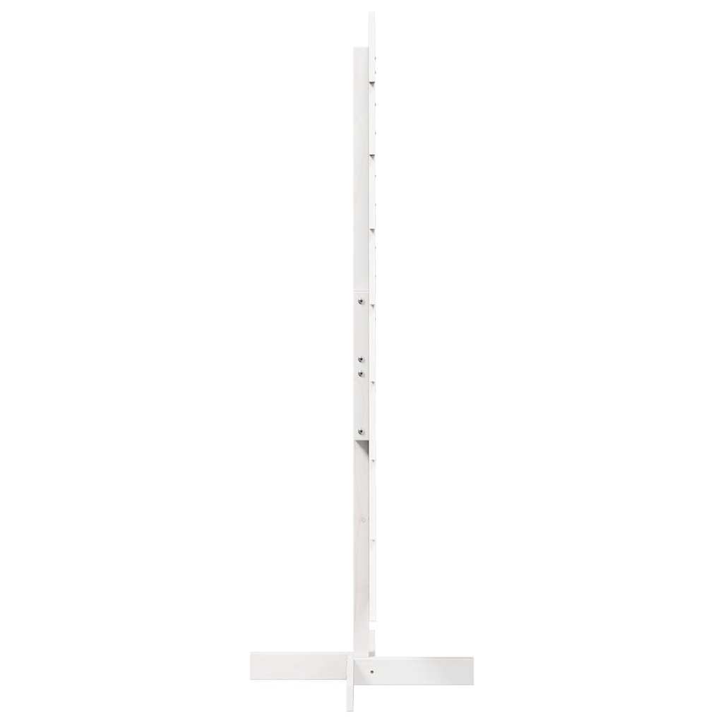 Árvore de Natal decorativa 150cm madeira de pinho maciça branco