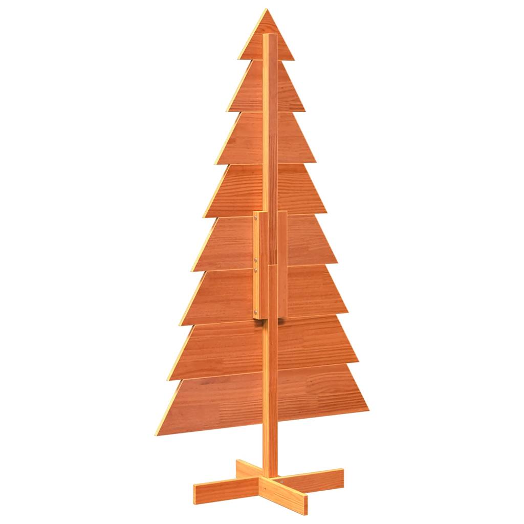 Árvore de Natal decorativa 150 cm pinho maciço castanho-mel