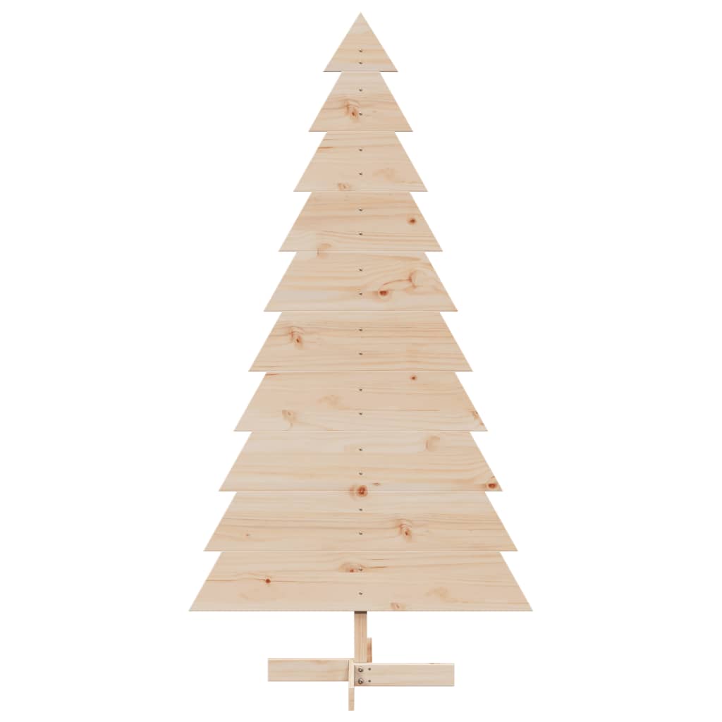 Árvore de Natal decorativa 180 cm madeira de pinho maciça