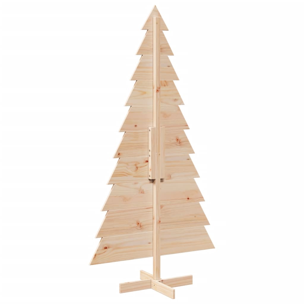 Árvore de Natal decorativa 180 cm madeira de pinho maciça