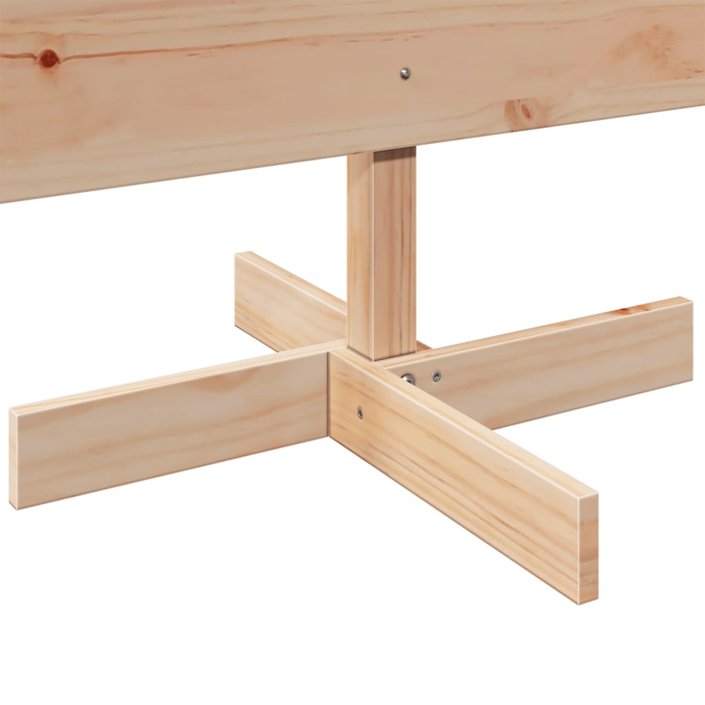 Árvore de Natal decorativa 180 cm madeira de pinho maciça