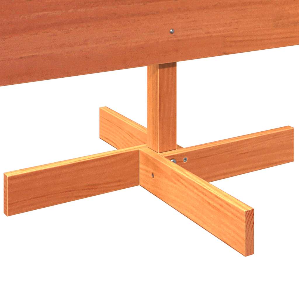 Árvore de Natal decorativa 180 cm pinho maciço castanho-mel