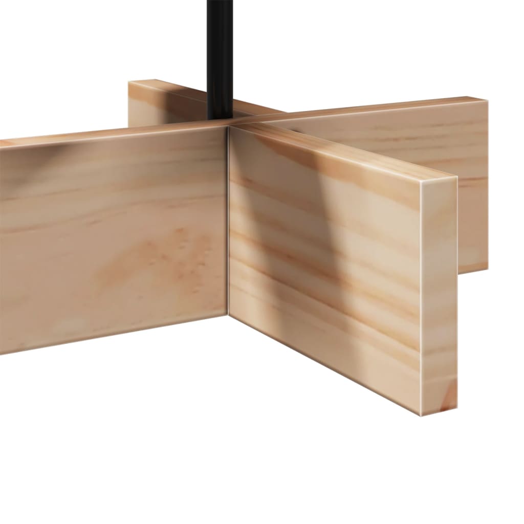 Árvore de Natal decorativa 60 cm madeira de pinho maciça